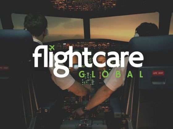 Pilots in cockpit - Flightcare Global